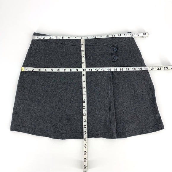 Lands' End Kids Grey Jersey Knit Skirt with Hidden Shorts, 16+ - Picture 8 of 12
